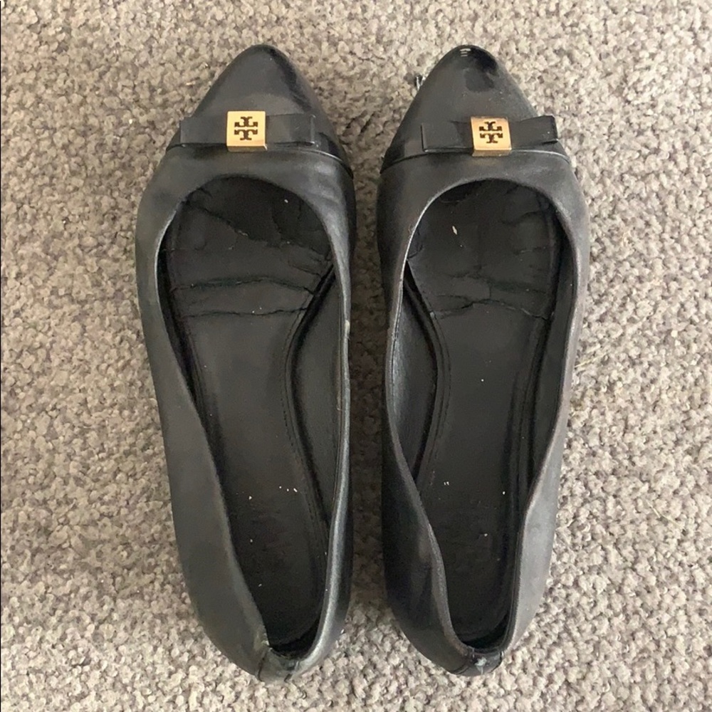 Black Tory Burch ballet flats